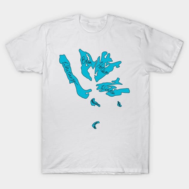 Mount Shasta Glaciers Named T-Shirt by CorrieMick